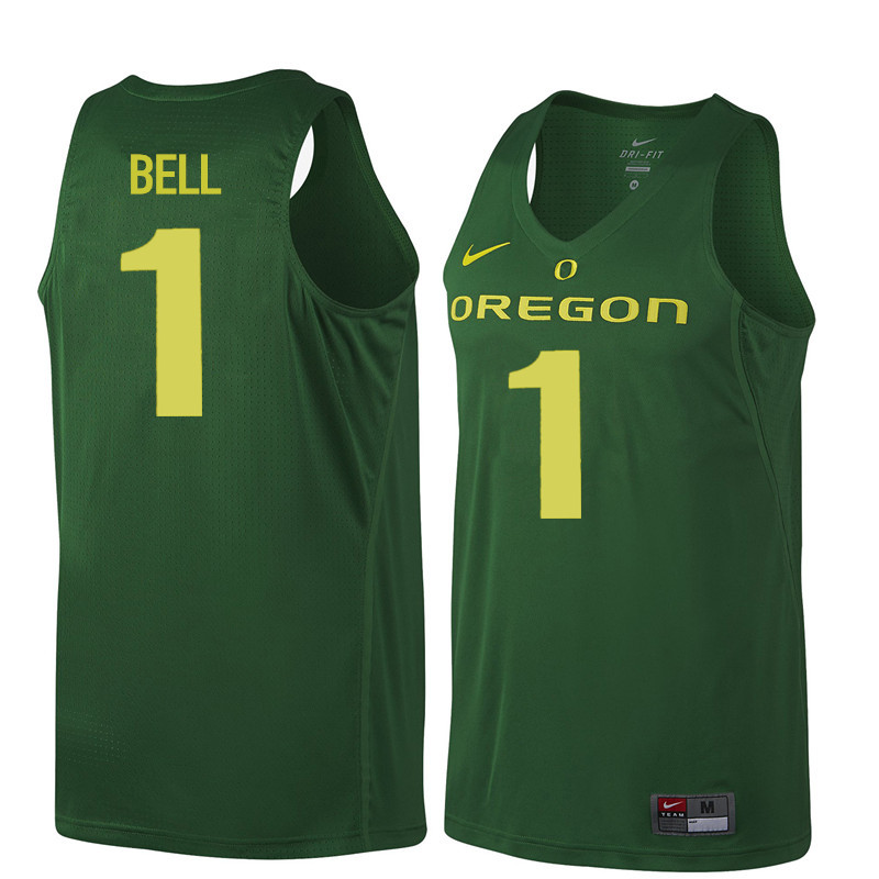 Men Oregon Ducks #1 Jordan Bell College Basketball Jerseys Sale-Dark Green